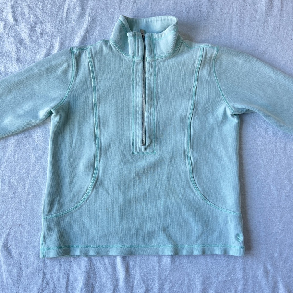 Tommy Bahama Women’s Light Blue Half Zip Pullover Sweatshirt - Size S